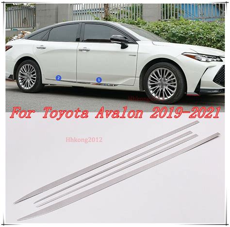 Chrome Car Body Door Side Molding Cover Trim Garnish For Toyota 2019