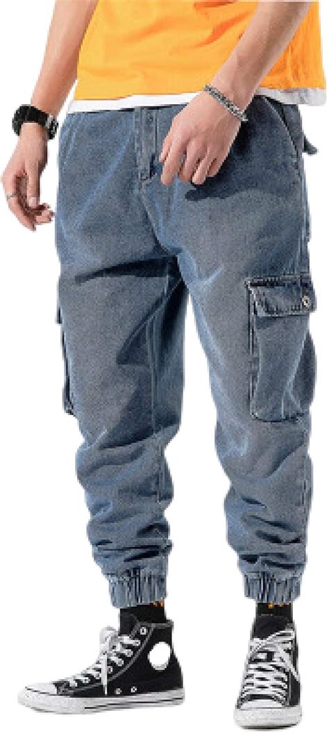 Pantalones Holgados Para Hombre Pantalones Vaqueros De Ocio Con