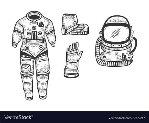 Astronaut Suit Outline