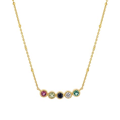 14K Gold Birthstone Necklace – Baby Gold