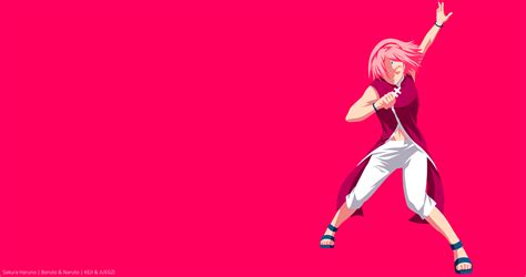 Sakura Haruno, Boruto (Anime), Short Hair, Pink Hair, Anime, Minimalist ...