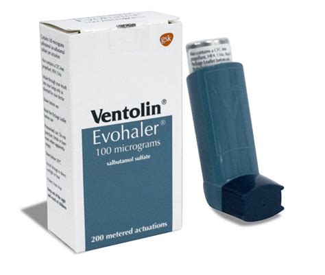 Ventolin Salbutmol Inhaler British Chemist