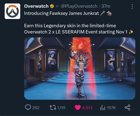 Junkrat Kpop skin confirmed! LET'S GOOOOoooo : r/Overwatch