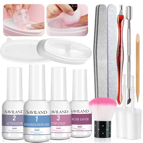 Saviland Dip Powder Liquid Set Dip Powder Nail Kit With Dip Powder