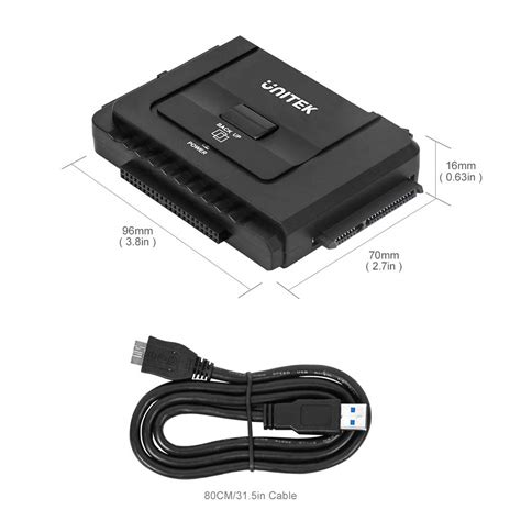 Unitek Usb 3 0 To Ide And Sata Converter External Hard Drive Adapter Kit For Universal 2 5 3 5 Hdd