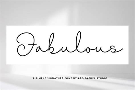 Fabulous Font By Abodaniel Creative Fabrica