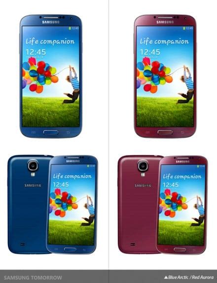 Samsung Galaxy S4 Arriving In 4 New Colors This Summer