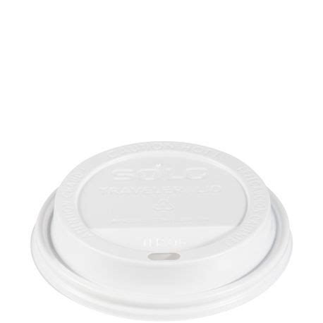 Dart Solo Traveler White Poly Plastic Hot Cup Dome Lids TLP S Freedman Sons Inc