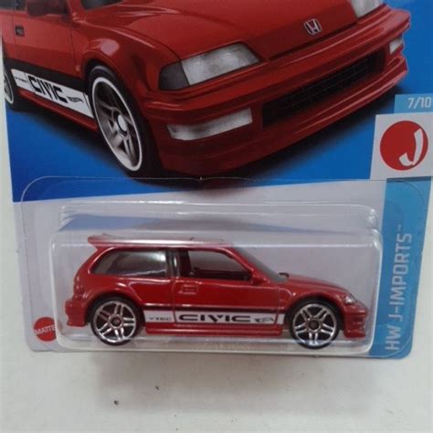Miniatura Hot Wheels HONDA CIVIC EF Shopee Brasil