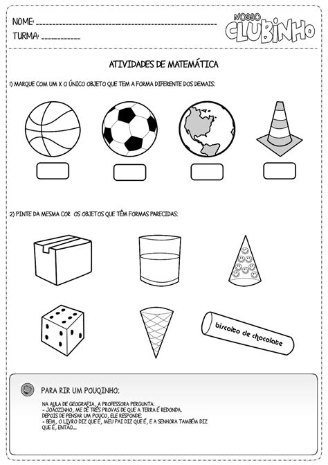 DOCE ENCANTO ATIVIDADES FIGURAS E SÓLIDOS GEOMÉTRICOS