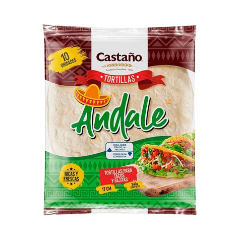 Tortillas Chicas Andale 10 Unid 340 G 17 Cm Castaño A Domicilio Ayf