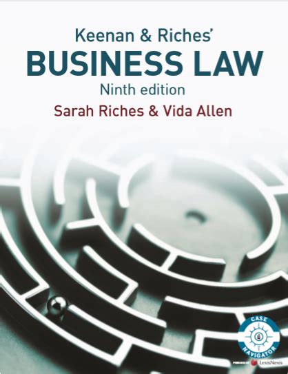 Business Law 9th Edition By Sarah Riches And Vida Allen Pdf Free