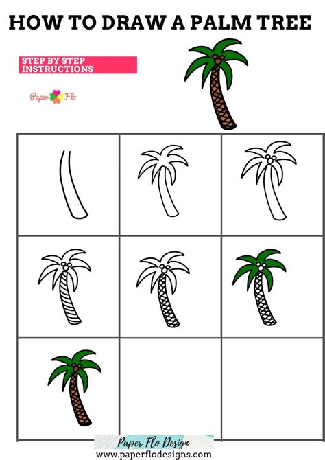 How To Draw A Palm Tree Video Tutorial