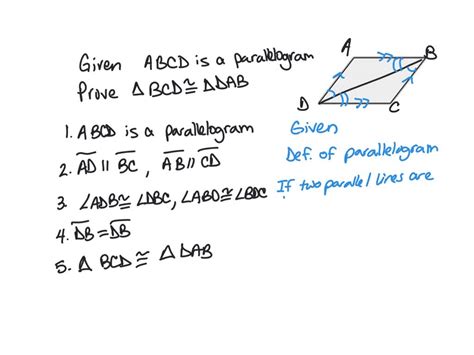 Solved Fill In The Missing Statement And Reason Of The Proof Below