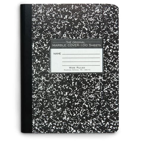 Black Marble Composition Book