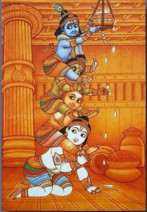 Pin By Viji Chidam On Mural Painting Kerala Mural Painting Mural Art