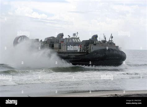 US Navy A Landing Craft Air Cushioned LCAC Assigned To Assault Craft