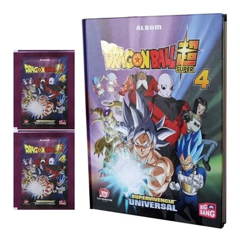 Dragon Ball Super 4 Álbum Tapa Dura 25 Sobres Cuotas Sin Interés