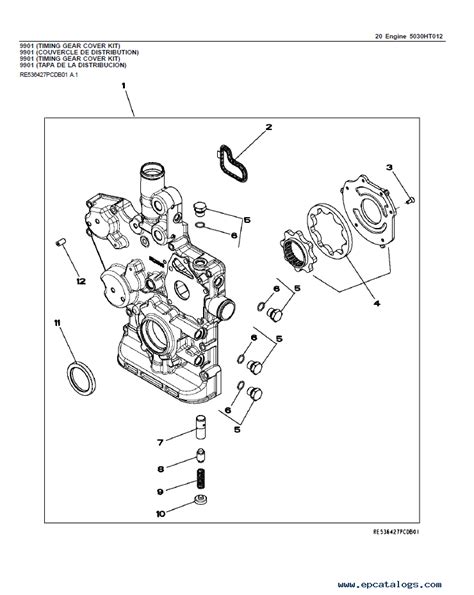 John Deere 332D Skid Steer Loader Parts Catalog PDF