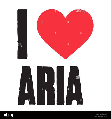 Aria Name Design Hi Res Stock Photography And Images Alamy