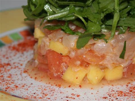 Tartare de daurade à la mangue Recette Ptitchef