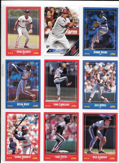 Doug Decinces Plus 8 More Angels Baseball Card Lot Ebay