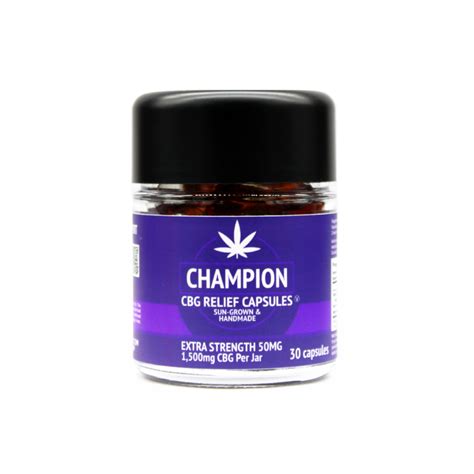 Cbg Relief Capsules Mg Full Spectrum Cbg Per Capsule Champion