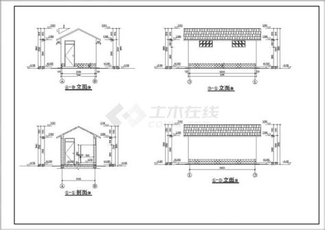 某地区混砖结构公共厕所建筑设计施工图公共厕所土木在线