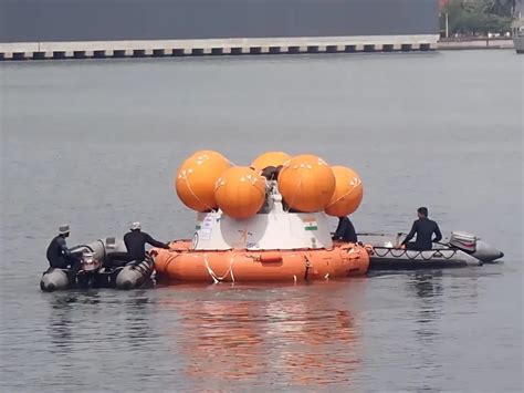 Isro Begins Gaganyaan Crew Capsule Recovery Trials With Indian Navy