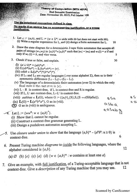 Exam 28 April 2015 Questions And Answers Theory Of Computation