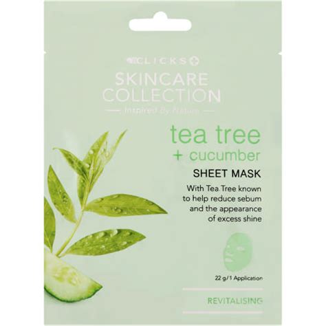 Clicks Skincare Collection Tea Tree Facial Sheet Mask Clicks