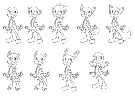 Sonic Oc Bases By The Clockwork Crow On Deviantart