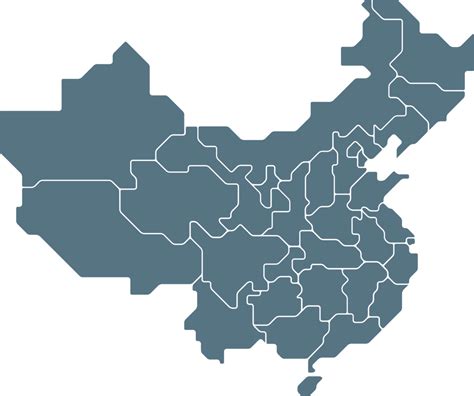 outline drawing of china map. 15714906 PNG