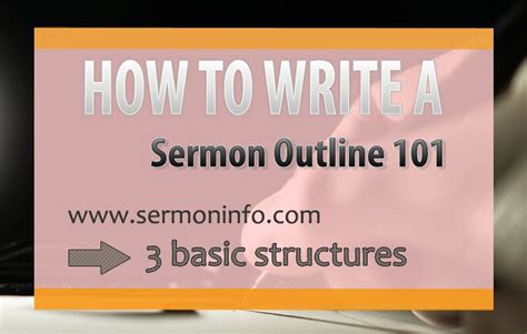 How To Write A Sermon Outline 101 How To Outline A Sermon Sermon