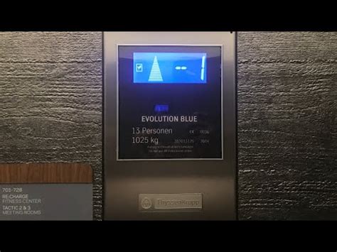 ThyssenKrupp Evolution Blue Lifts At Aloft By Starwood Stuttgart