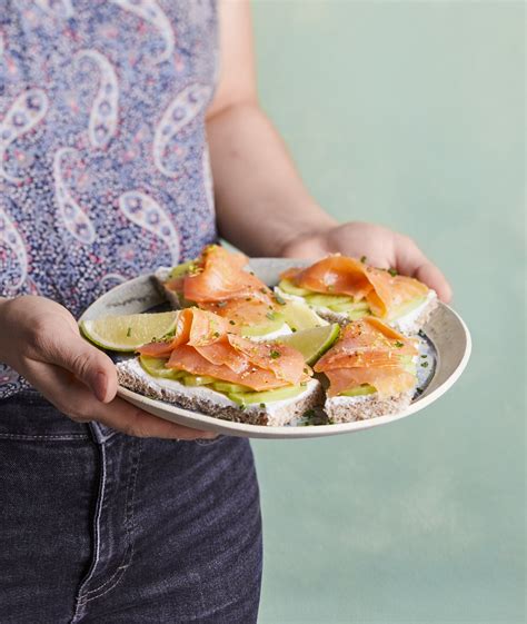 Recette Toast Kiwi Truite Fum E Et Fromage Blanc Marie Claire