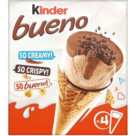 Kinder Bueno C Nes Glac S Aux Noisettes Et Chocolat Au Lait X