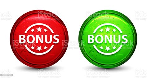 Bonus Badge Icon Digital Geometric Design Round Button Set Illustration Stock Illustration