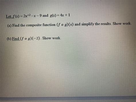 Solved Letf X X X And G X X A Find The Chegg