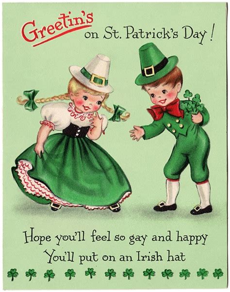 You Ll Put On An Irish Hat St Patricks Day Cards St Patrick Irish Hat