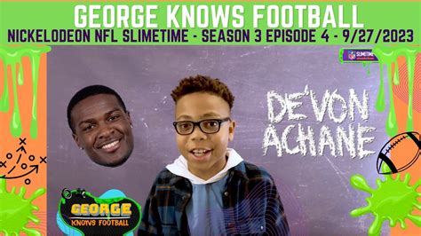 George Knows Football Season Episode Nickelodeon Nfl Slimetime