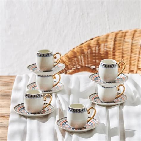 Set De Tasses Caf Karaca Willow Personnes Set De Tasses Caf