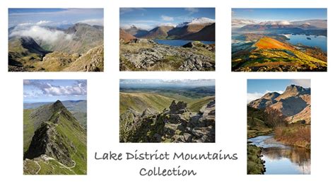 Pack of 6 Lake District greeting cards featuring images of its ...