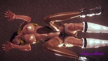 Cowboy Bebop Hentai 3D Faye Valentine Blowjob With Cum In Her Mouth And Fucking Her Pussy With