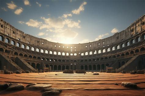 Ancient Roman Colosseum Reimagined In The Future Generative Ai