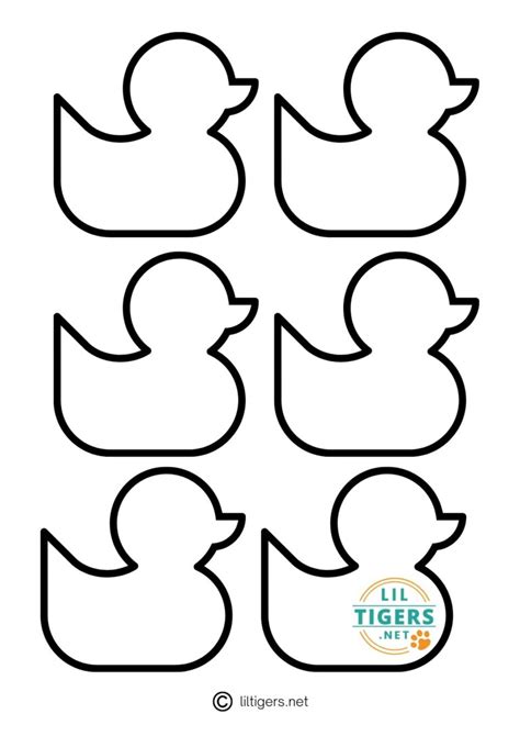 7 Free Printable Duck Templates Lil Tigers Lil Tigers