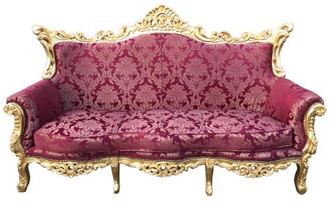 Casa Padrino Barock Er Sofa Bordeaux Rot Muster Gold Wohnzimmer