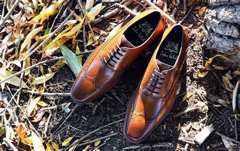 Premium Oxford Brogues In Tan By John White Shoes