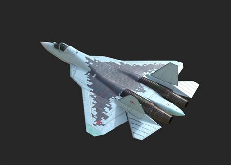 3d Model 4 Coatings Of Sukhoi Su 57 Felon Stealth Fighter Vr Ar Low Poly Cgtrader