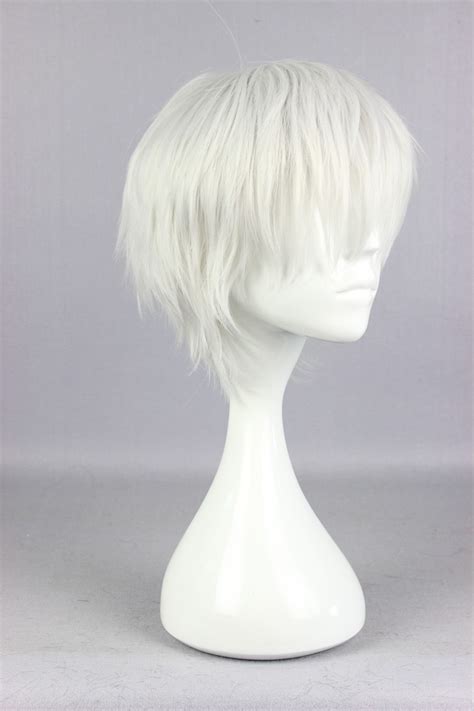 Купить Токио упырь Кен японский короткие белые косплей парик партия в ...